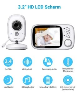 Orretti® V8 Babyfoon Met Camera - EXTRA Batterij Inbegrepen - Nederlandse Handleiding - Groot LCD Scherm - Sterk Zendbereik - Upgrade Versie 19 Orretti® V8 Babyfoon Met Camera - EXTRA Batterij Inbegrepen - Nederlandse Handleiding - Groot LCD Scherm - Sterk Zendbereik - Upgrade Versie -Pasgeborenen En Jonge Kinderen 1000x1200 14