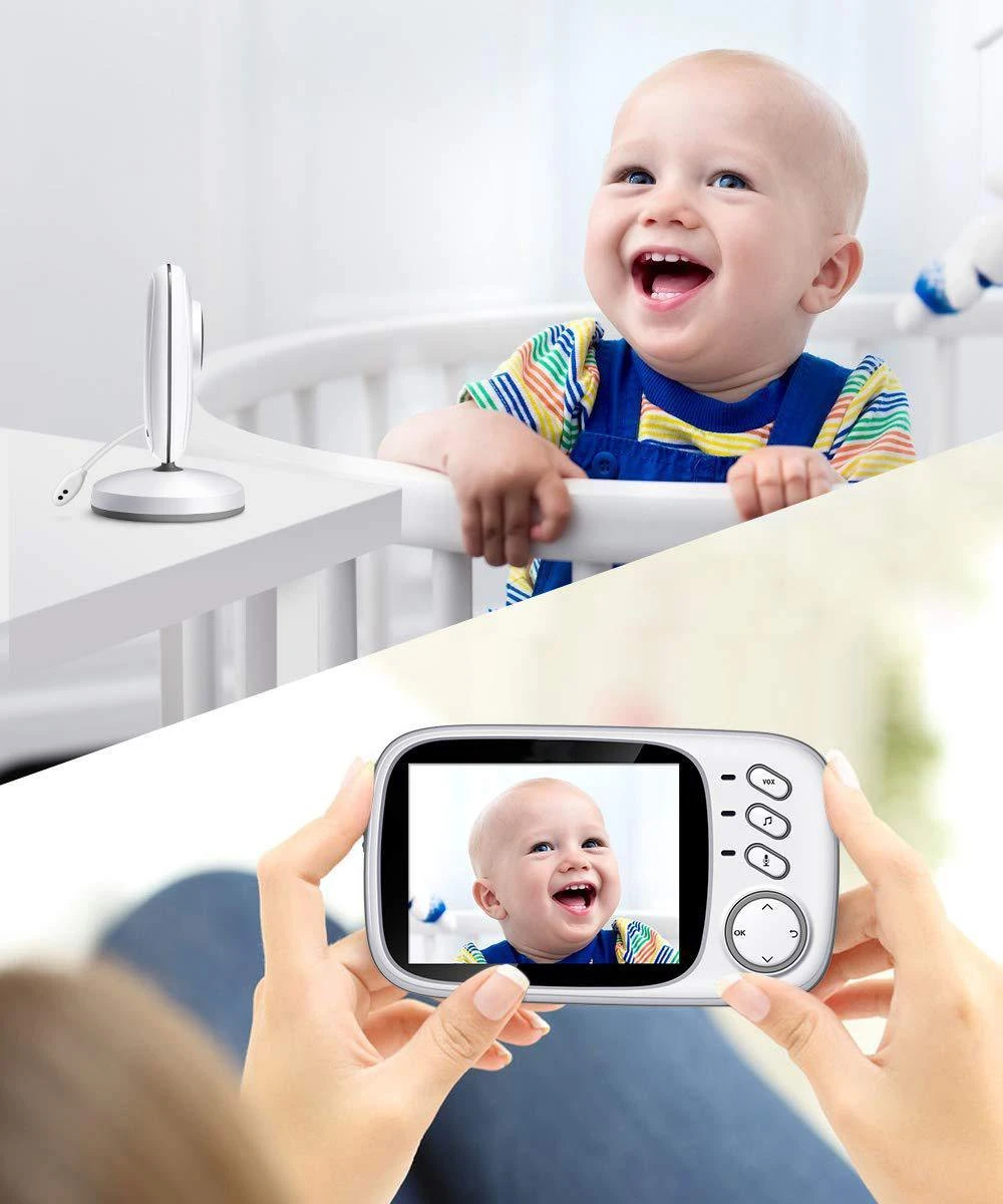 Orretti® V8 Babyfoon Met Camera - EXTRA Batterij Inbegrepen - Nederlandse Handleiding - Groot LCD Scherm - Sterk Zendbereik - Upgrade Versie 8 Orretti® V8 Babyfoon Met Camera - EXTRA Batterij Inbegrepen - Nederlandse Handleiding - Groot LCD Scherm - Sterk Zendbereik - Upgrade Versie - Afbeelding 8