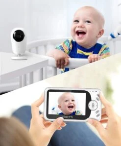Orretti® V10 Babyfoon Met Camera - MEGA LCD Scherm - Nieuw Model - Terugspreekfunctie - Temperatuurbewaking - Slaapliedjes - Lange Afstand En Hoge Batterij Capaciteit - Wit -Pasgeborenen En Jonge Kinderen 1000x1200 19
