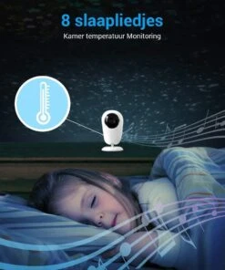 Orretti® V10 Babyfoon Met Camera - MEGA LCD Scherm - Nieuw Model - Terugspreekfunctie - Temperatuurbewaking - Slaapliedjes - Lange Afstand En Hoge Batterij Capaciteit - Wit -Pasgeborenen En Jonge Kinderen 1000x1200 20