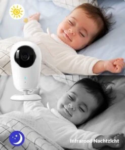 Orretti® V10 Babyfoon Met Camera - MEGA LCD Scherm - Nieuw Model - Terugspreekfunctie - Temperatuurbewaking - Slaapliedjes - Lange Afstand En Hoge Batterij Capaciteit - Wit -Pasgeborenen En Jonge Kinderen 1000x1200 21