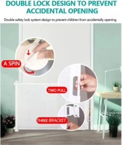 ANG - Oprolbaar Traphekje - Veiligheidshekje Voor Baby - Kinderhekje - Traphekje Hond - Baby Hekje - Veiligheidshekje - Traphekje - Traphek - Traphekjes - Traphekje Oprolbaar - Traphekje Zwart -Pasgeborenen En Jonge Kinderen 1007x1200 1