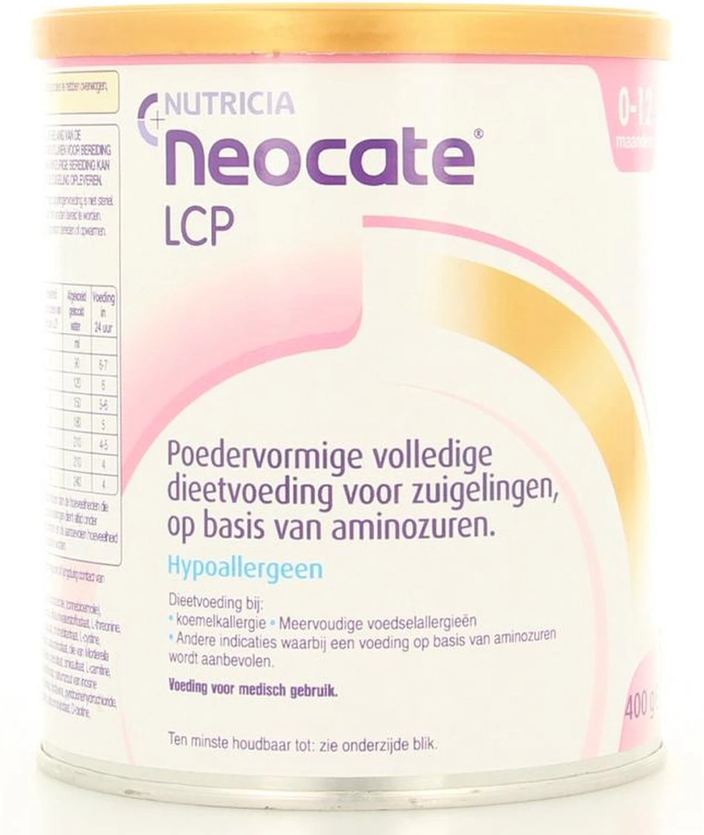 Neocate LCP Poeder Nutricia Dieetvoeding 400 Gram 2 Neocate LCP Poeder Nutricia Dieetvoeding 400 Gram - Afbeelding 2