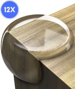 Merkloos Hoekbeschermers Baby - 12 Stuks - Tafelhoek Beschermers - Hoekbeschermers Tafel - Ronde Vorm