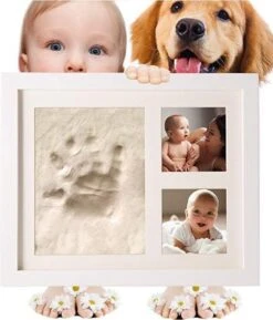 Femur® - Kraamcadeau - Fotolijst Met Handafdruk – Fotolijst Met Voetafdruk – Baby Fotolijstje – Babyshower – Geboorte Van Een Kind – Baby Kleiafdruk – Cadeau Voor Een Baby -Pasgeborenen En Jonge Kinderen 1026x1200 4