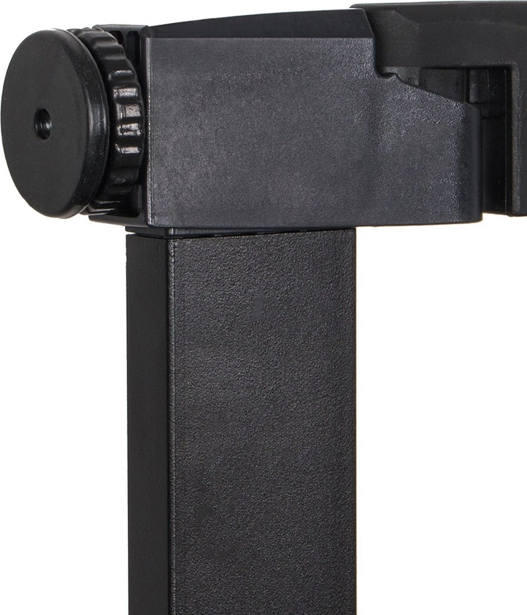 Springos Traphekje | Traphek | Veiligheidshekje | Metaal | Hout | Zwart/Bruin | 97 - 103 Cm 3 Springos Traphekje | Traphek | Veiligheidshekje | Metaal | Hout | Zwart/Bruin | 97 - 103 Cm - Afbeelding 3