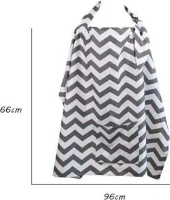 Merkloos MINIIYOU Voedingsdoek - Borstvoedingsdoek - Inclusief Opbergzakje - Donkerblauw Strepen -Pasgeborenen En Jonge Kinderen 1027x1200 5