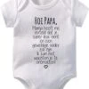 Hospitrix Baby Rompertje Met Tekst HOI PAPA... | Korte Mouw | Cadeau Voor Zwangerschap | Bekendmaking | Aankondiging | Cadeau Voor Papa | Vaderdag