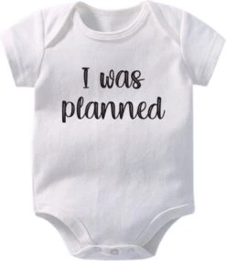 Hospitrix Baby Rompertje Tweeling Met Tekst "Planned Surprise " | 3-6 Maanden | Maat 62/68 | Korte Mouw |Tweeling Cadeau| Kraamkado | Cadeau Voor Zwangerschap | Bekendmaking | Aankondiging | Aanstaande Moeder | Moederdag -Pasgeborenen En Jonge Kinderen 1035x1200 7