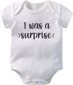 Hospitrix Baby Rompertje Tweeling Met Tekst "Planned Surprise " | 3-6 Maanden | Maat 62/68 | Korte Mouw |Tweeling Cadeau| Kraamkado | Cadeau Voor Zwangerschap | Bekendmaking | Aankondiging | Aanstaande Moeder | Moederdag -Pasgeborenen En Jonge Kinderen 1035x1200 8