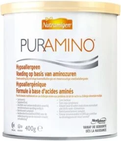 Nutramigen Puramino - Zuigelingenvoeding Op Basis Van Aminozuren - Dieetvoeding - 400 Gram -Pasgeborenen En Jonge Kinderen 1037x1200