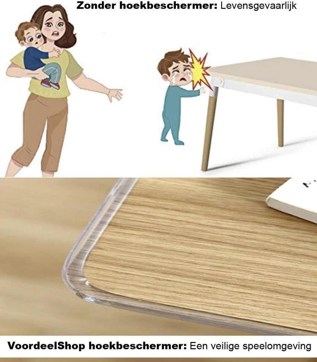 VoordeelShop Multifunctionele Hoekbeschermer Transparant - 6 Meter - Hoek/Rand Bescherming - Kinderbescherming - Kinder & Dieren Veiligheid 2 VoordeelShop Multifunctionele Hoekbeschermer Transparant - 6 Meter - Hoek/Rand Bescherming - Kinderbescherming - Kinder & Dieren Veiligheid - Afbeelding 2