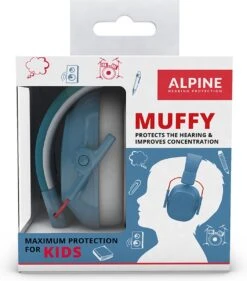 Alpine Muffy Kids Kinder Oorkap - Premium Gehoorbescherming Voor Kinderen Tot 16 Jaar - Verstelbare Oorbescherming Met Draagtas - 25 DB SNR - Blauw -Pasgeborenen En Jonge Kinderen 1056x1200 5
