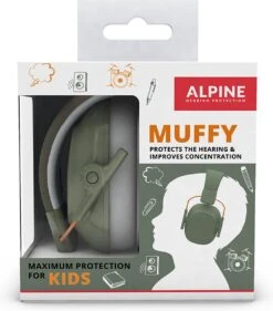 Alpine Muffy Kids Kinder Oorkap - Premium Gehoorbescherming Voor Kinderen Tot 16 Jaar - Verstelbare Oorbescherming Met Draagtas - 25 DB SNR - Groen -Pasgeborenen En Jonge Kinderen 1056x1200 6