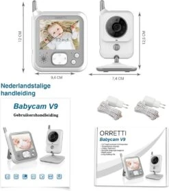 Orretti® V9 Babyfoon Met Camera Met Nachtlampje - Krachtige Batterij - Beter Zendbereik - Groot LCD Scherm - Terugspreekfunctie - Temperatuurbewaking - Slaapliedjes - Lange Afstand En Hoge Batterij Capaciteit - Wit 17 Orretti® V9 Babyfoon Met Camera Met Nachtlampje - Krachtige Batterij - Beter Zendbereik - Groot LCD Scherm - Terugspreekfunctie - Temperatuurbewaking - Slaapliedjes - Lange Afstand En Hoge Batterij Capaciteit - Wit -Pasgeborenen En Jonge Kinderen 1063x1200 2