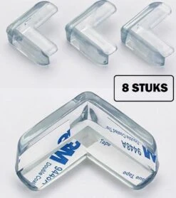 Supertarget Hoek Beschermer 8 Stuks INCLUSIEF Verpakking - 3M - Tafelhoek Beschermers - Beschermhoeken - Veiligheid Baby Peuter En Kind - Zelfklevende Tafelhoek Beschermers - Transparant – Tafelhoekjes Bescherming - Kinderbeveiliging