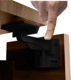 Nelbar- Kinderslot Kastjes - Zwart - 12 Stuks- Ladebeveiliging- Kastbeveiliging - Kastslot- Onzichtbaar- Verbeterde Versie - Dubbele Vergrendeling -Pasgeborenen En Jonge Kinderen 1065x1200 4