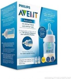 Philips Avent Anti-colic SCF810/24 - Babyfles (125 Ml) Antikrampjes Met AirFree Ventiel - 2 Stuks -Pasgeborenen En Jonge Kinderen 1075x1200