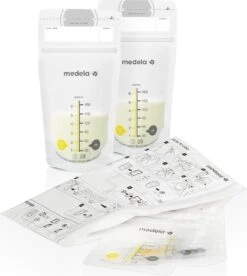 Medela Moedermelk Bewaarzakjes Moedermelkbewaarzakjes Medela Zakjes - Gemakkelijke Etiketteren - 180 Ml - 50 Stuks -Pasgeborenen En Jonge Kinderen 1075x1200 4