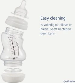 Difrax - S-Fles Natural - Babyfles Bruin- 0+ Maanden - 170ml -Pasgeborenen En Jonge Kinderen 1076x1200