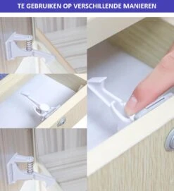 15 STUKS Zelfklevende Onzichtbare Kinderslot Kastjes – Kastslot – Veiligheidshaakjes – Ladeslot – Deurslot – Babyslot – Keukenkast Beveiliging - Ladebeveiliging -Pasgeborenen En Jonge Kinderen 1093x1200