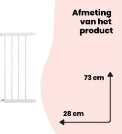 Safety 1st 28cm Verlengstuk Easy Close Traphekje - Metal White -Pasgeborenen En Jonge Kinderen 1093x1200 4