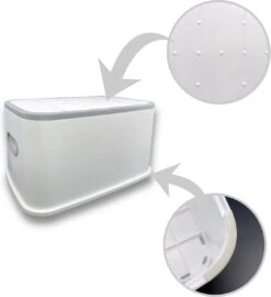 Opstapje Kind Of Volwassenen - Max 100kg - Wit - Antislip Krukje - WC Krukje - Kinder Opstapjes - WC Trainer - WC Kinderhulp - Toilet Trainer - Huishoudtrap - Opstapje - Kruk - Opstapkrukje - Baby Opstapje - Veilig - Keuken Opstapje - Trapje -Pasgeborenen En Jonge Kinderen 1097x1200 4