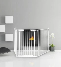 Noma Hearth Gate Veiligheidshek - 5 Panelenhek - Wit -Pasgeborenen En Jonge Kinderen 1097x1200 5