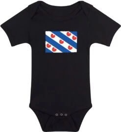 Merkloos Rompertje Met Friese Vlag Print Design