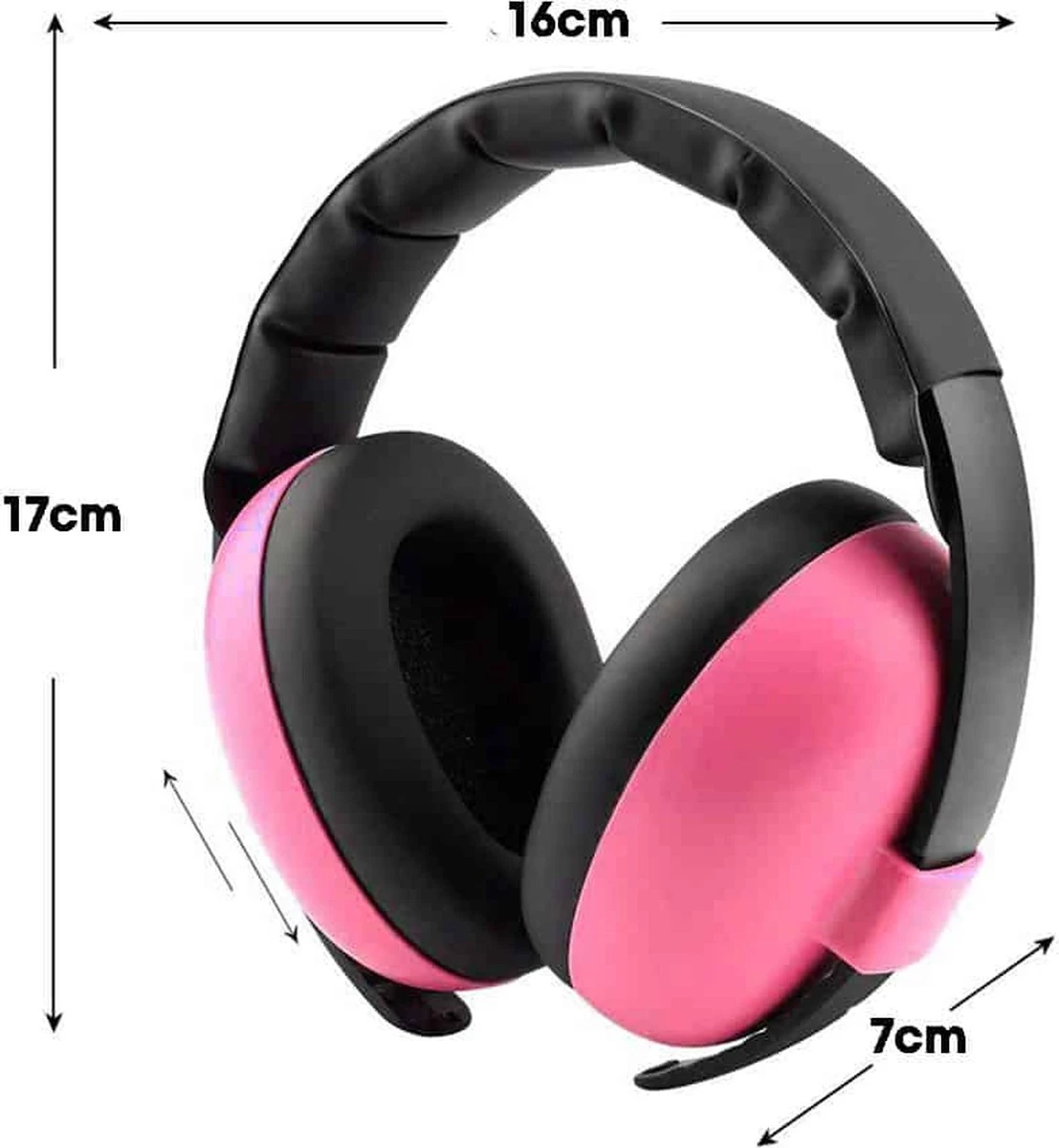 Baby Gehoorbescherming - Oorkap Voor Baby En Kleuter (0-3 Jaar) - Met Zachte Oorkussens - Roze 3 Baby Gehoorbescherming - Oorkap Voor Baby En Kleuter (0-3 Jaar) - Met Zachte Oorkussens - Roze - Afbeelding 3