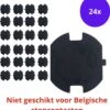 Stopcontactbeveiliging | Stopcontactbeschermers | Zwart | Zelfklevend | 24 Stuks | Kindveilig | Handig Draaimechanisme