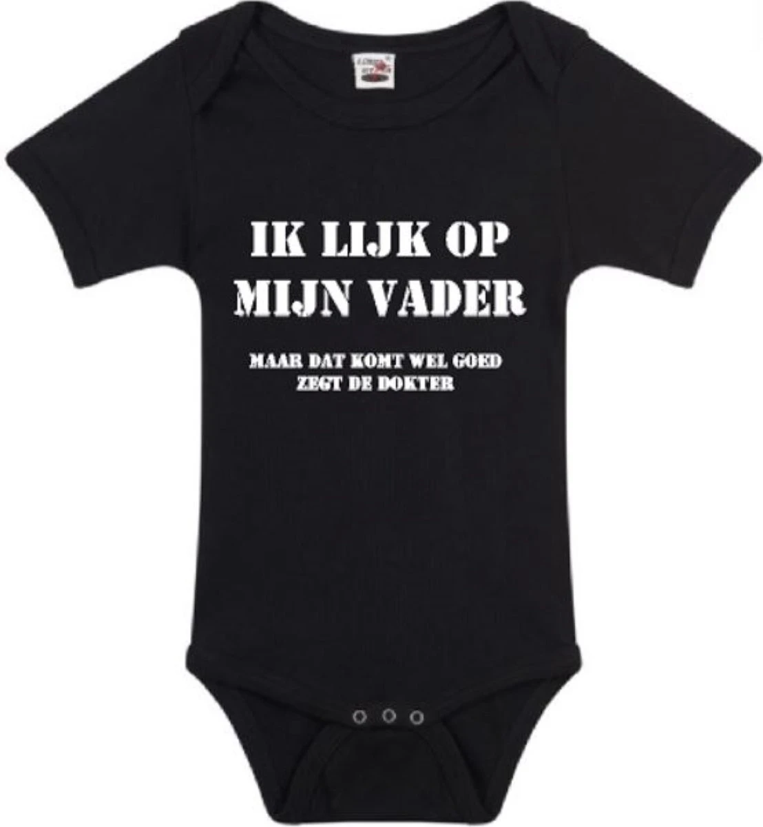 Romper Ik Lijk Op Mijn Vader I Maat 62/68 I Logostar 1 Romper Ik Lijk Op Mijn Vader I Maat 62/68 I Logostar