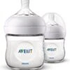 Philips Avent Natural Babyfles – SCF030/27 Babyfles (0m+) Voor Langzame Toevoer – 2 Stuks