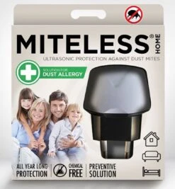 Miteless - Ultrasone Huisstofmijtverjager - Veilig En Zonder Chemicaliën Of Geurstoffen