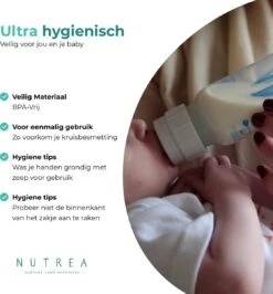 Nutrea – 300 Stuks – Moedermelk Bewaarzakjes Met Schenktuit – 200 Ml – Borstvoeding Bewaarzakje -Pasgeborenen En Jonge Kinderen 1116x1200 10
