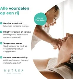 Nutrea – 50 Stuks – Moedermelk Bewaarzakjes Met Schenktuit – 200 Ml – Borstvoeding Bewaarzakje -Pasgeborenen En Jonge Kinderen 1116x1200 3