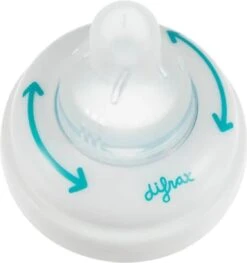 Difrax 1-2-3 Natural Flessenring Met Flessenspeen Voor Smalle Babyflessen -Pasgeborenen En Jonge Kinderen 1125x1200 3