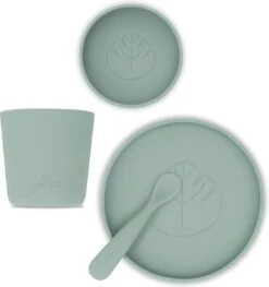 Jollein Kinderserviesset Siliconen 4-delig - Ash Green -Pasgeborenen En Jonge Kinderen 1126x1200 7