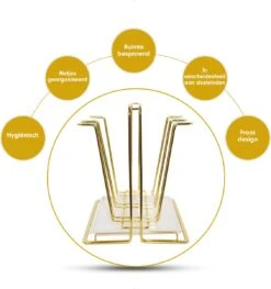 Flessenrek - Droogrek Babyfles - Flessen Rek Baby - Flessendroogrek Met Opvangbak - Afdruiprek - Afwasrek - Flessenrekje - Lekbak - Égouttoir - Goude Droogrek - Vetalo -Pasgeborenen En Jonge Kinderen 1129x1200