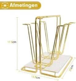 Flessenrek - Droogrek Babyfles - Flessen Rek Baby - Flessendroogrek Met Opvangbak - Afdruiprek - Afwasrek - Flessenrekje - Lekbak - Égouttoir - Goude Droogrek - Vetalo -Pasgeborenen En Jonge Kinderen 1131x1200