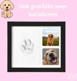 XYZ Goods Baby Fotolijst - Met Klei Afdruk Voet En Hand ( Gipsafdruk Baby ) - Kraamcadeau Jongen / Kraamcadeau Meisje - Babyshower - Kraampakket / Geboorte Cadeau - Baby Artikelen - Zwart -Pasgeborenen En Jonge Kinderen 1140x1200