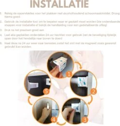 Merkloos Kinderslot Kastjes – Magnetisch – 8 Stuks – Incl. 2 Magneet Sleutels – Met 3M Tape – Geen Schroeven Nodig - Veiligheid Kinderen – Kast En Lade Beveiliging Kinderen -Pasgeborenen En Jonge Kinderen 1143x1200 1