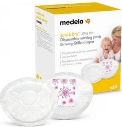 Medela Ultra Thin Zoogcompressen Wegwerp Individueel Verpakt Extra Dun Voor Weinig Hoeveelheden Lekkende Moedermelk - 60 Stuks -Pasgeborenen En Jonge Kinderen 1147x1200 4