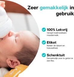 Mogi Products-Moedermelk Bewaarzakjes - 130 Stuks- Met Schenktuit - Borstvoeding Bewaarzakjes - Lekvrij - Koelkast En Vriezer - BPA Vrij - 200 Ml -Pasgeborenen En Jonge Kinderen 1147x1200 5