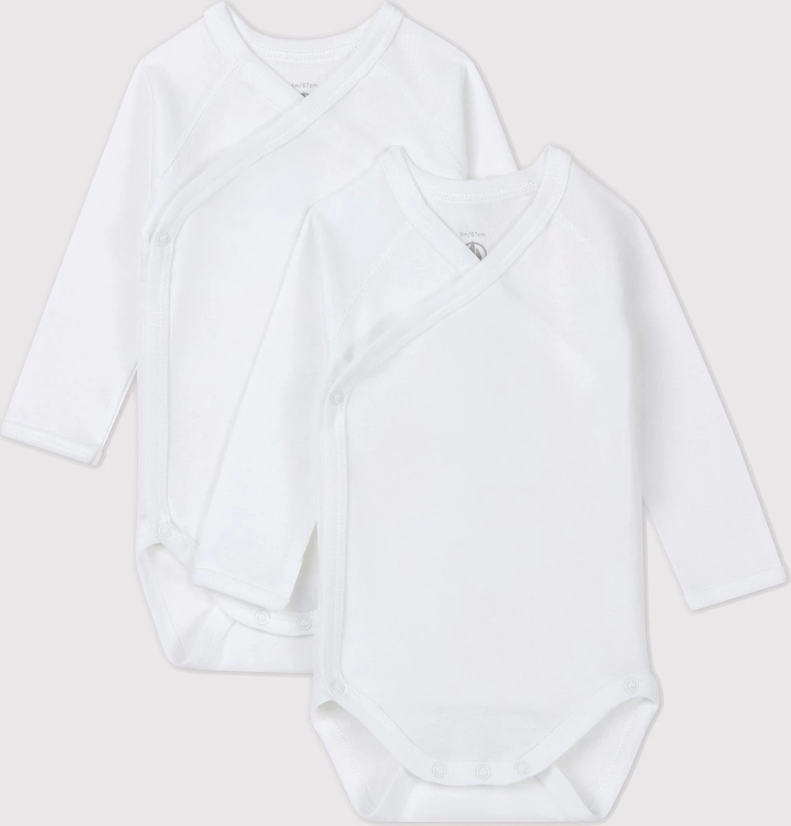 Petit Bateau Set Van Babyrompertjes Pasgeborene Met Lange Mouwen Unisex Rompertje - Maat 56 1 Petit Bateau Set Van Babyrompertjes Pasgeborene Met Lange Mouwen Unisex Rompertje - Maat 56