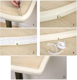 Stootrand Foam - Rand Beschermer - Rand Bescherming - Tafelbeschermer - Kids/kinder Safety - Baby Safety - Veiligheid - Tafelhoek - Tafelrand - Omrander - Stootkussen - Stootrand - Ledikant -Pasgeborenen En Jonge Kinderen 1151x1200 6