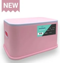 Opstapje Kind Of Volwassenen - Max 100kg - Roze - Antislip Krukje - WC Krukje - Kinder Opstapjes - WC Trainer - WC Kinderhulp - Toilet Trainer - Huishoudtrap - Opstapje - Kruk - Opstapkrukje - Baby Opstapje - Veilig - Keuken Opstapje - Trapje