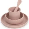 Jollein Kinderserviesset Siliconen 4-delig - Pale Pink
