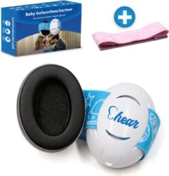 Gehoorbescherming Baby En Kinderen – Koptelefoon – SNR 25 DB – Oorbeschermers – Oorkappen – Oorbescherming – Geluidsbescherming – Blauwe & Roze Band