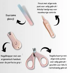 Manicure Set By Babycure | Babybear Pink | Nagelvijl - Nagelknipper - Nagelschaartje - Pincet -Pasgeborenen En Jonge Kinderen 1158x1200 3